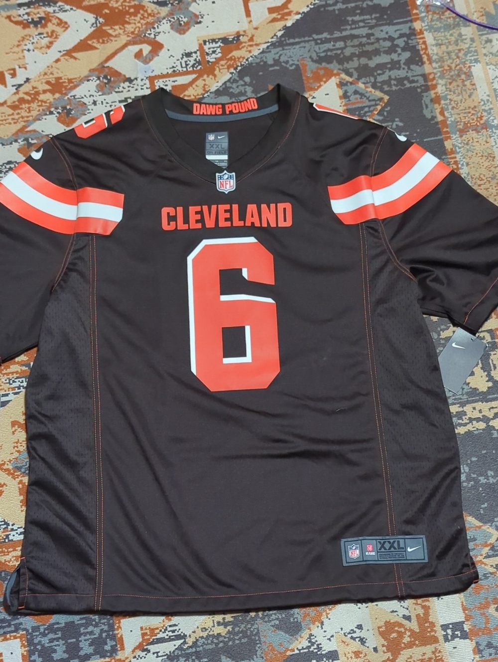 Men's Nike Baker Mayfield Cleveland Browns "Dawg Pound" Alternate Jersey XXL